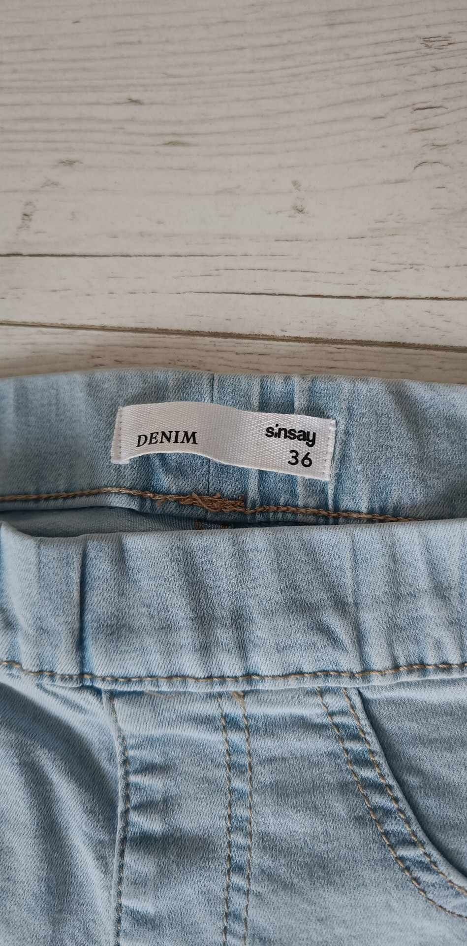 Nowe spodnie jeansowe damskie rozm 36