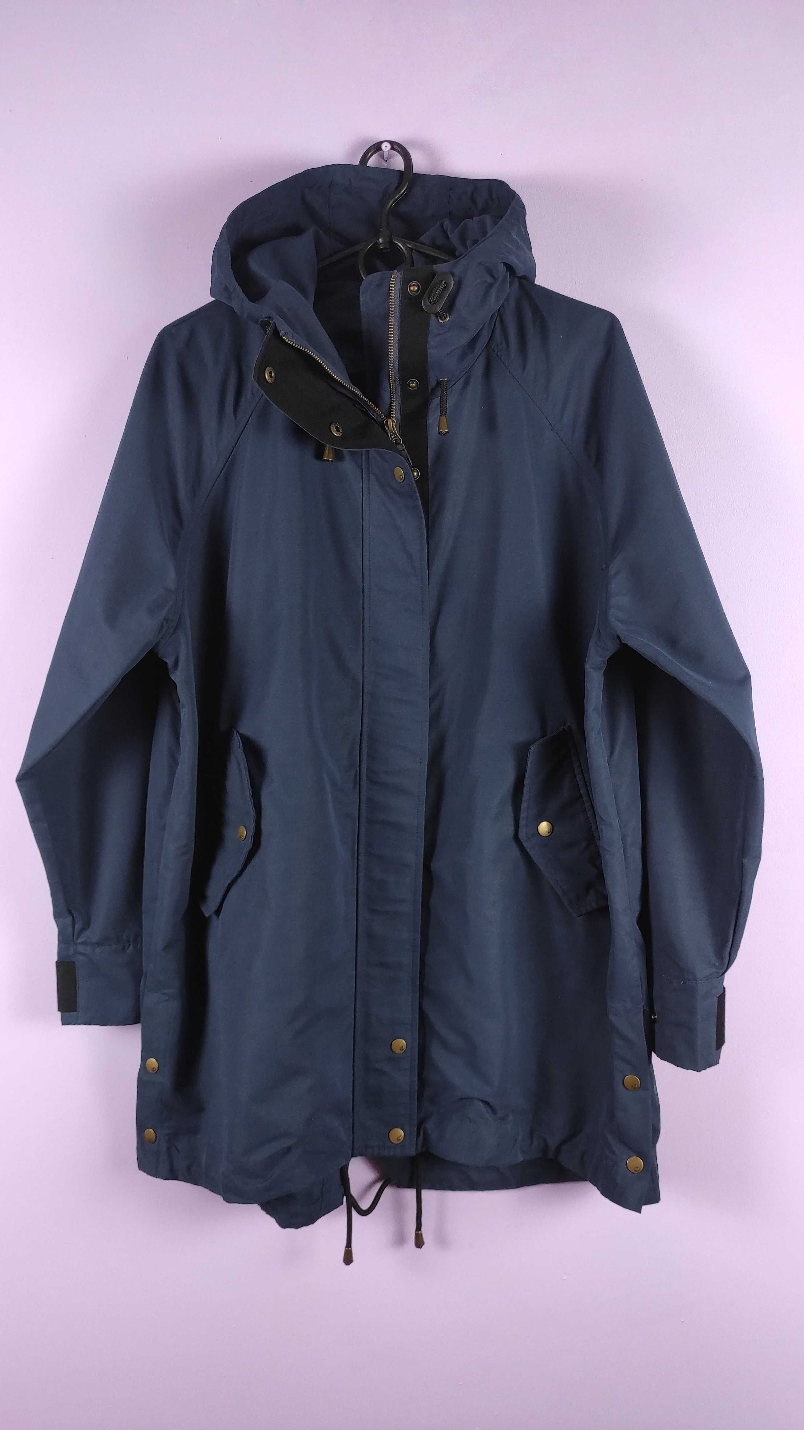 Kurtka parka z kapturem granatowa casual Skogstad 42/46