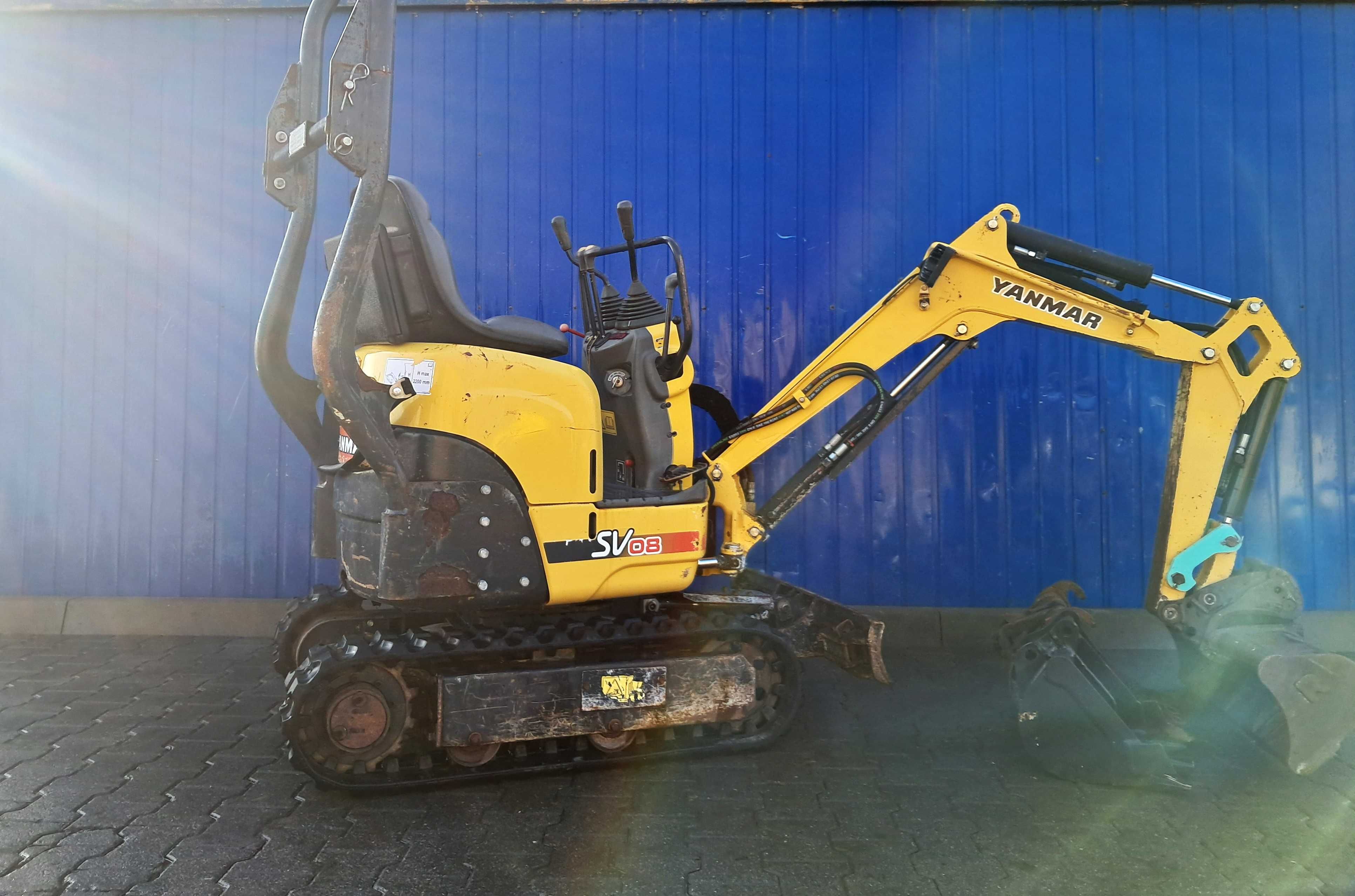Minikoparka YANMAR SV 08 / 17r! / 1t! / vio 10-2 jcb 8008