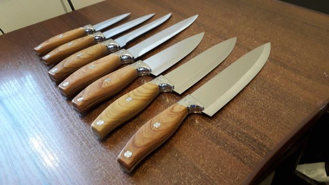 Набор кухонных ножей семь штук набор ножей ножі кухонні