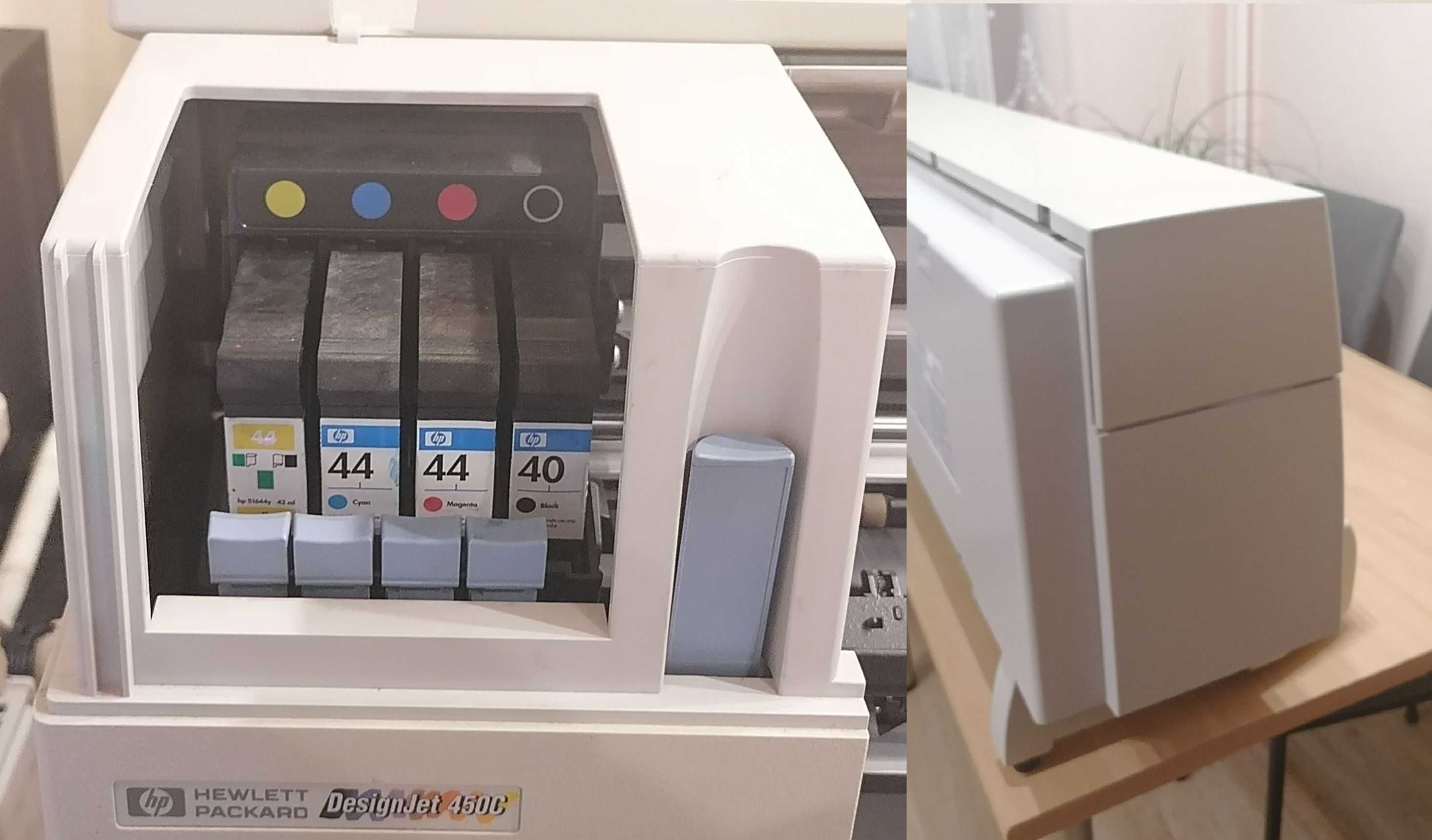 Ploter HP DesignJet 450c A0  - komplet nabiurkowy