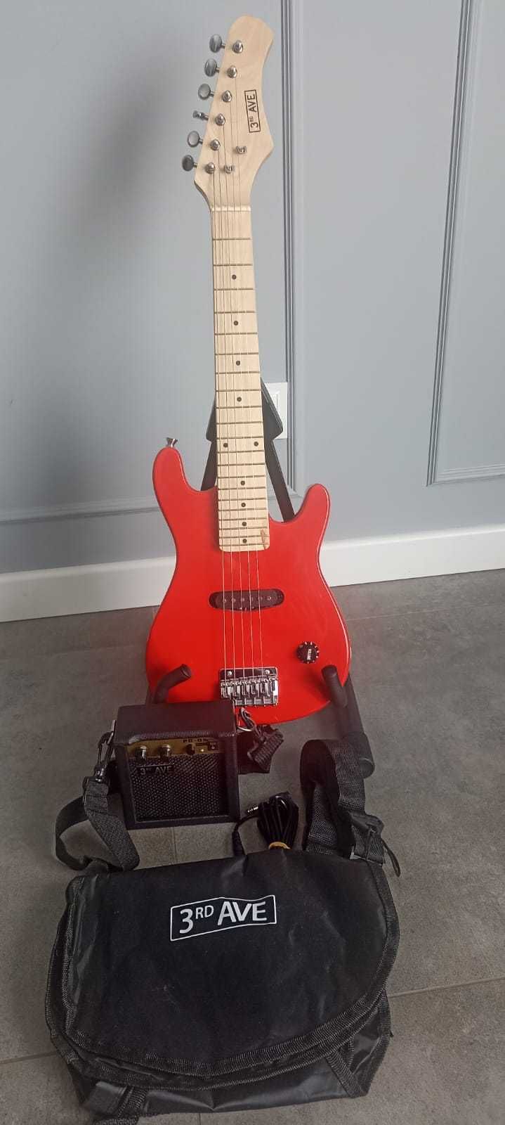 Gitara elektryczna dla dzieci, w rozmiarze 1/4, 5-watowy wzmacniacz