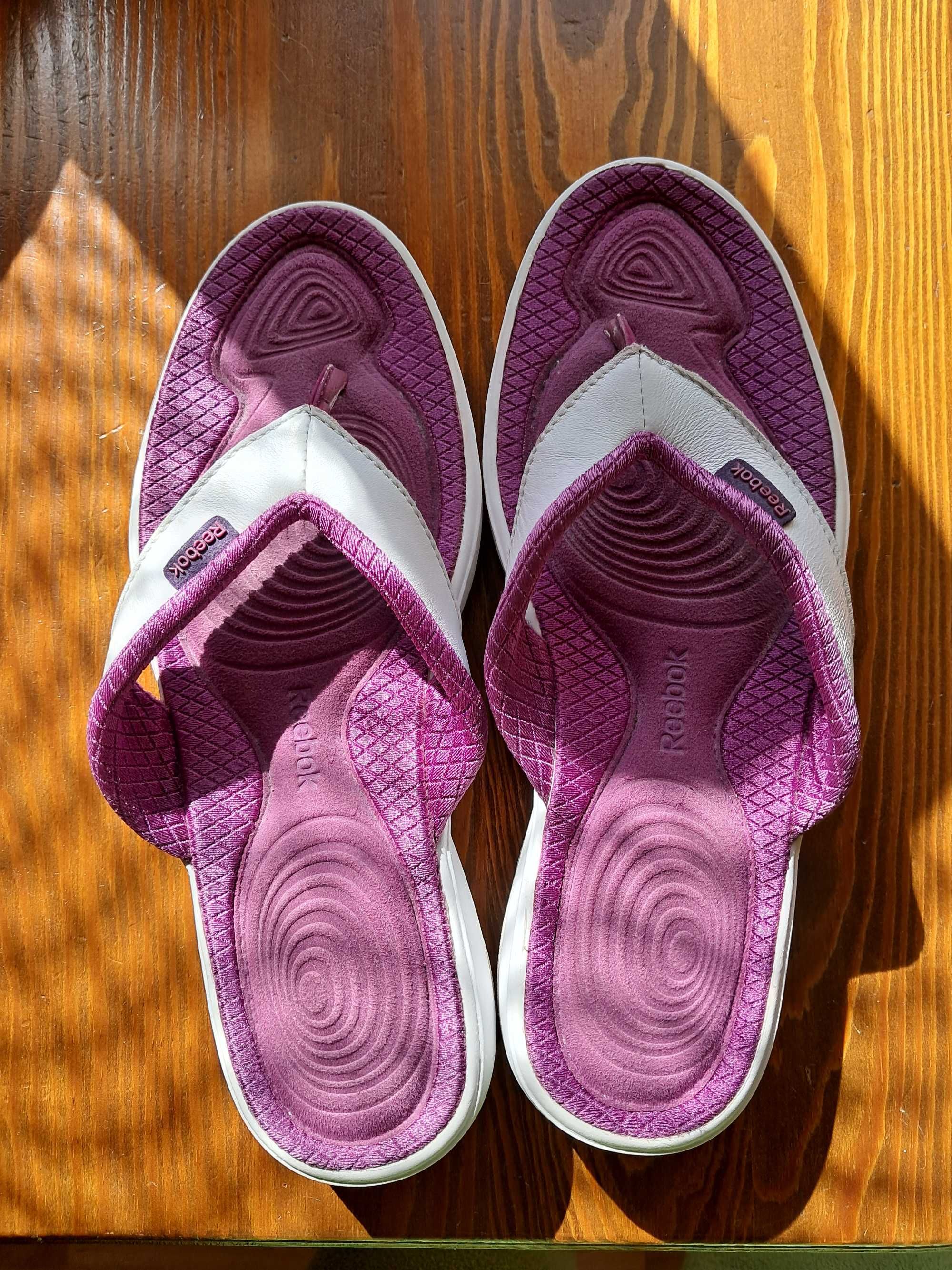 Klapki skórzane - oryginalne Reebok
