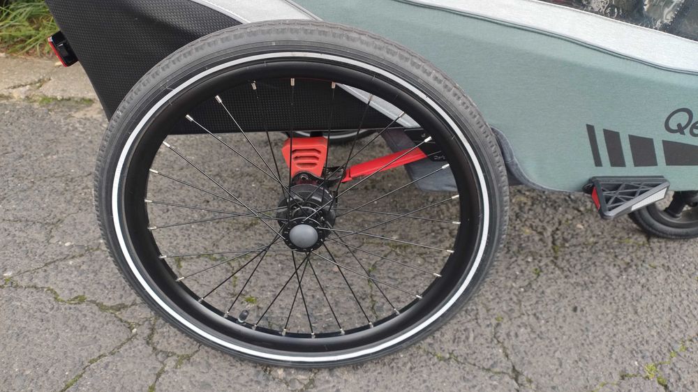 Qeridoo Kidgoo 2 2023, dwuosobowy wózek / przyczepka rowerowa, idealna