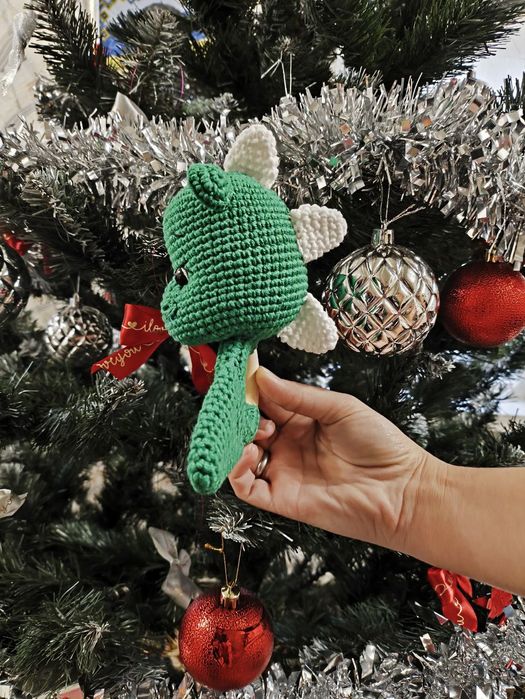 Детская погремушка крючком