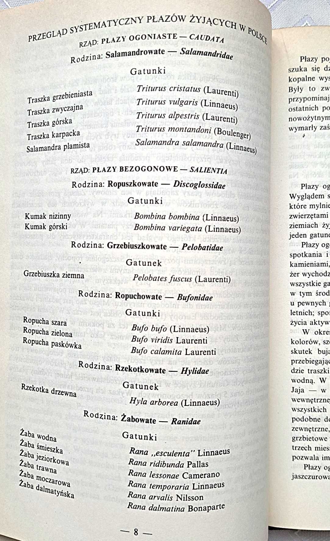 Płazy i gady Polski - Marian Młynarski wyd. 1987