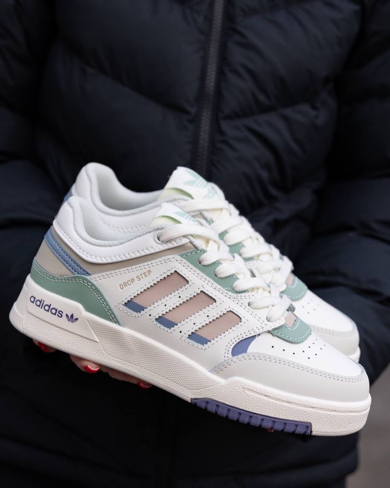 Женские кроссовки адидас дроп степ Adidas Drop Step Beige Multicolor