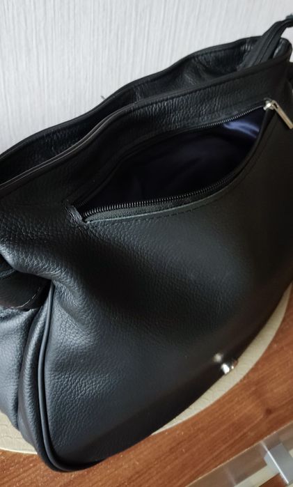 Torebka SKÓRA naturalna, listonoszka