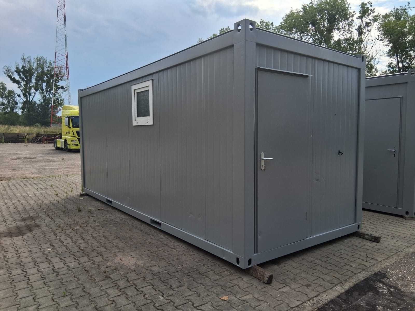 Kontener sanitarny uniwersalny 20' - prysznice, umywalki, WC, pisuary