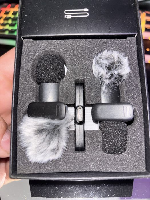 Bezprzewodowy mikrofon 2x Lavalier – Plug & Play do telefonu
