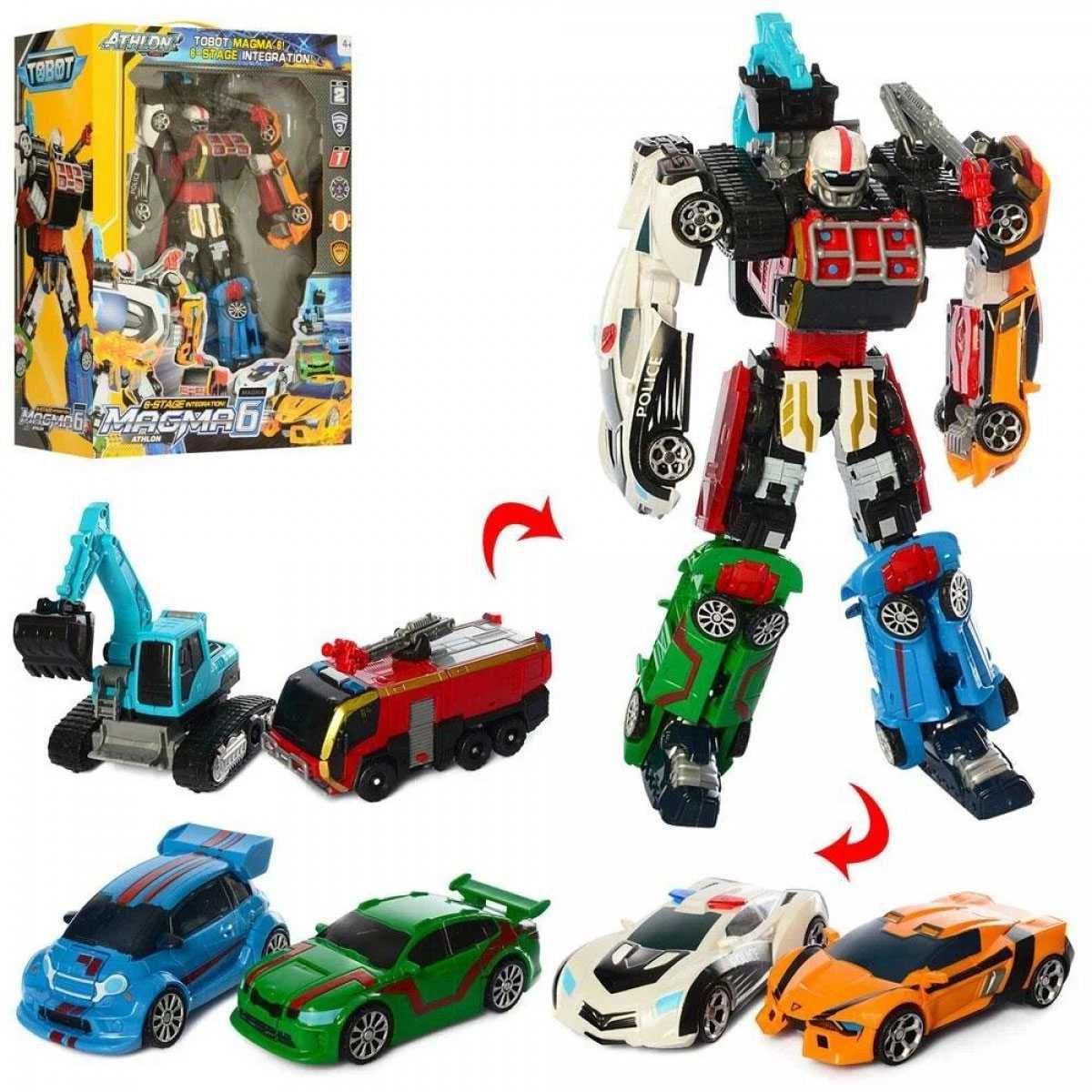 Великий Робот Трансформер TOBOT Magma 6 (40 см)