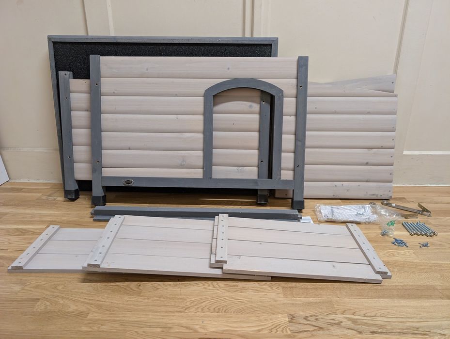 Trixie Classic Natura Buda dla Psa z Płaskim Dachem S-M 85x60x58cm