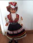 Śliczna gumowa lalka z Czech. Nowa 40cm