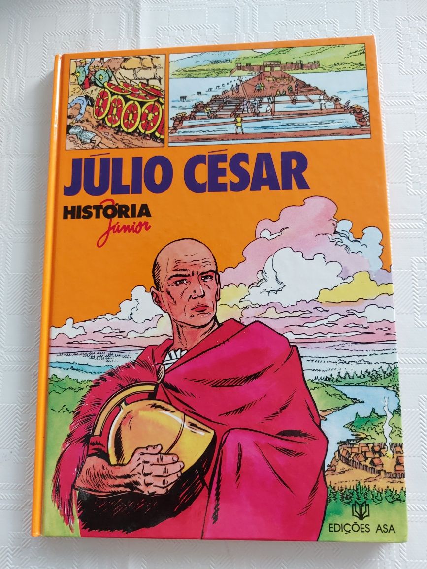 Livro Júlio César - História Junior, edições ASA