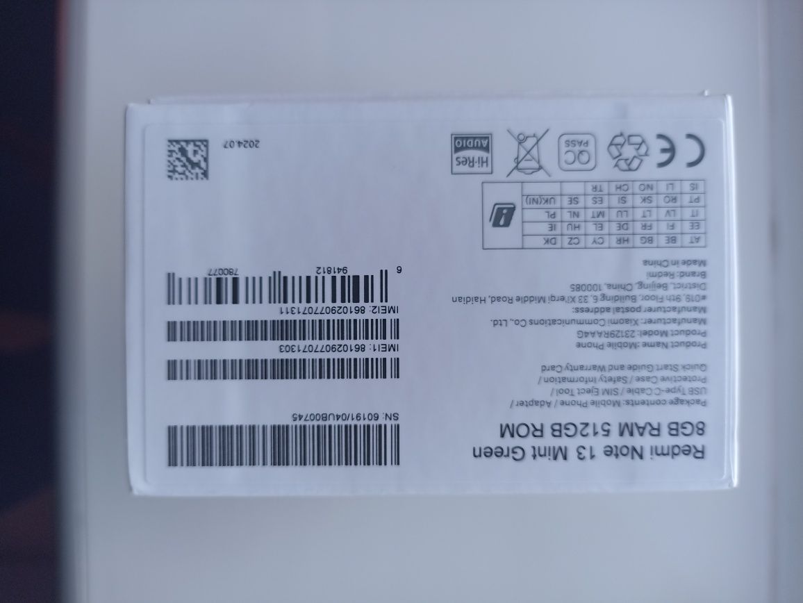 Смартфон REDMI NOTE 13 8/512 НОВИЙ