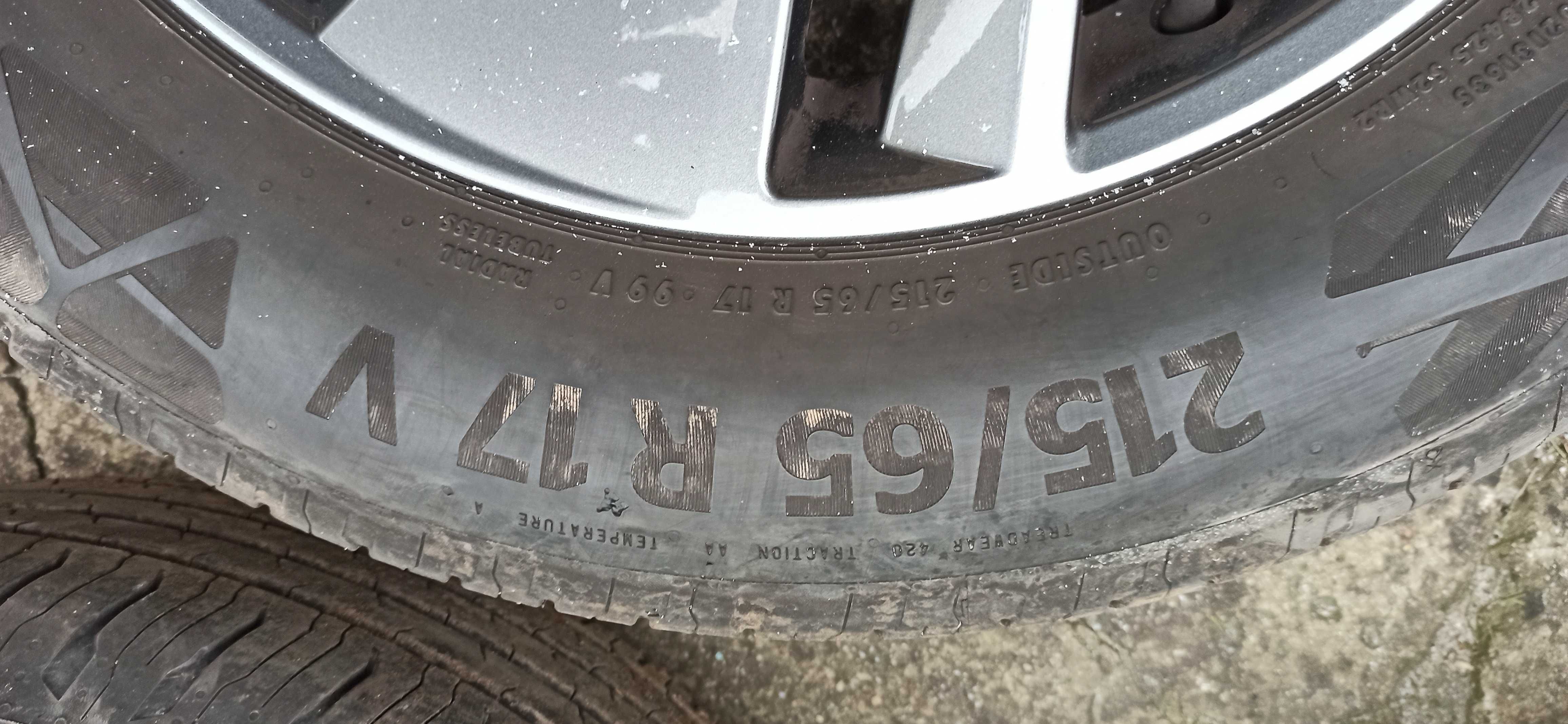 Nissan Qashqai Koła Felgi Opony 215/65/R17