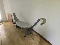 Siedzisko kanapa stalowa artystyczna  nowoczesna