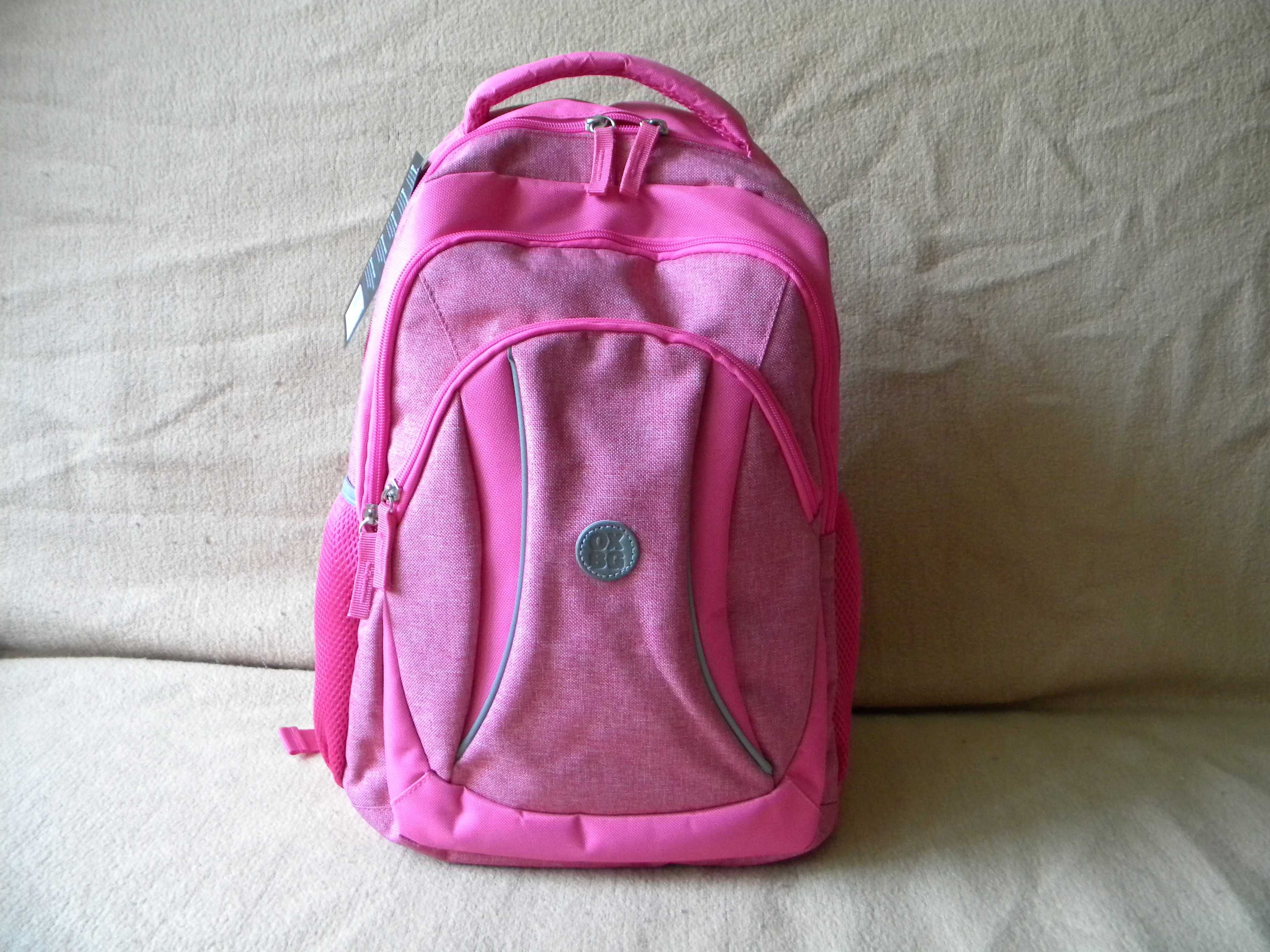 Plecak Szkolny dla dziewczynki koloru różowego OXY BAG NOWY Z METKĄ