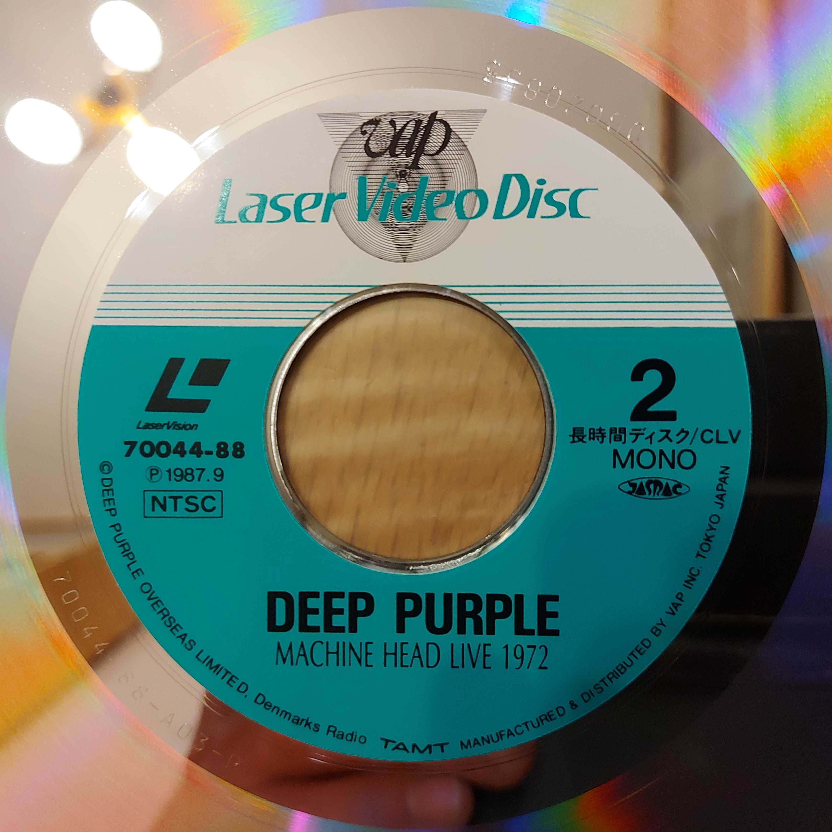 Laserdisc Deep Purple Machine Head Live 1972 Japan 1987  (M-/EX+)