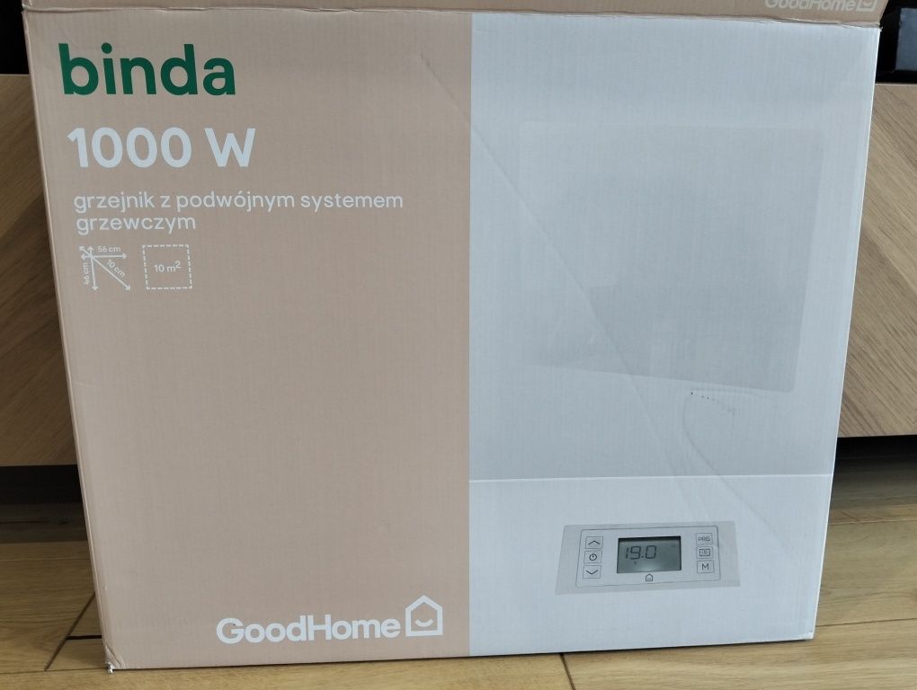 Grzejnik elektryczny Binda 1000 Wat programator Nowy!