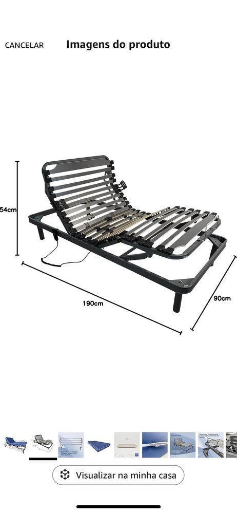Cama articulada eletrica