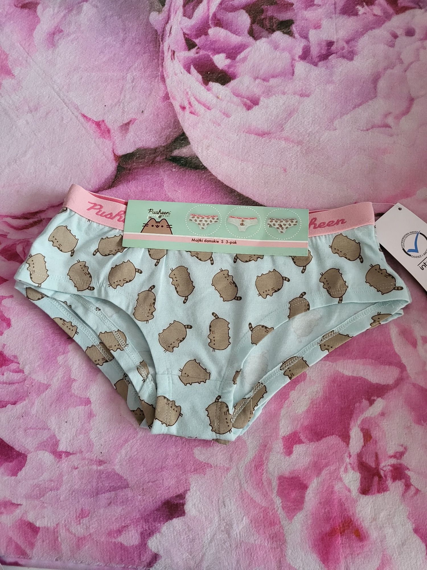 Majtki damskie 3pak S Pusheen