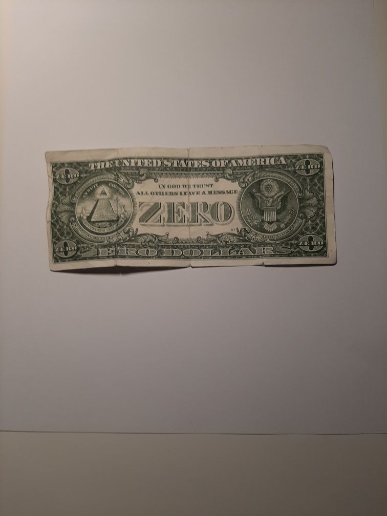 Nota de 0 dólares
