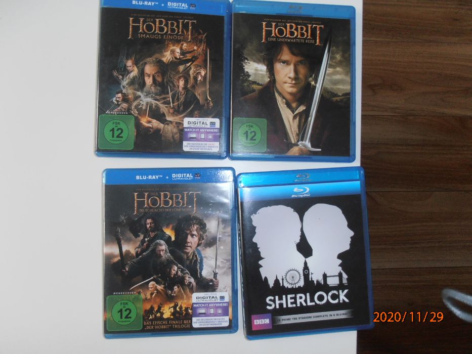 Hobbit Trylogia (6 Blu-ray)-3 wersje obcojęzyczne