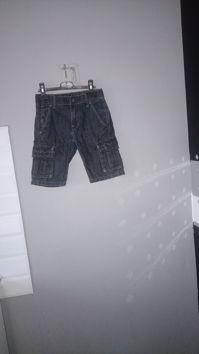 Spodenki chłopięce jeansowe rozm 116