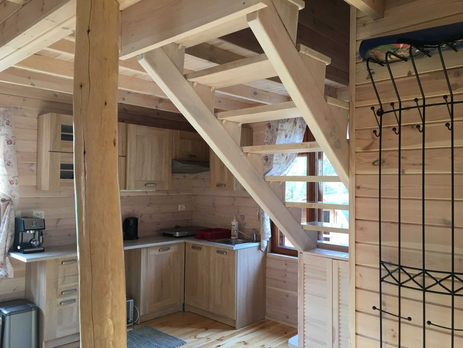 DOMEK drewniany Sauna&balia Mazury, ODPOCZYNEK