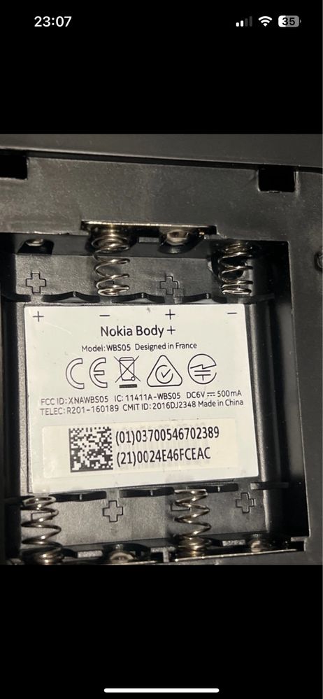 Waga łazienkowa Nokia c532 Body+