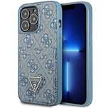 Etui Guess 4G Triangle Logo Cardslot na iPhone 13 Pro / 13 - niebieski