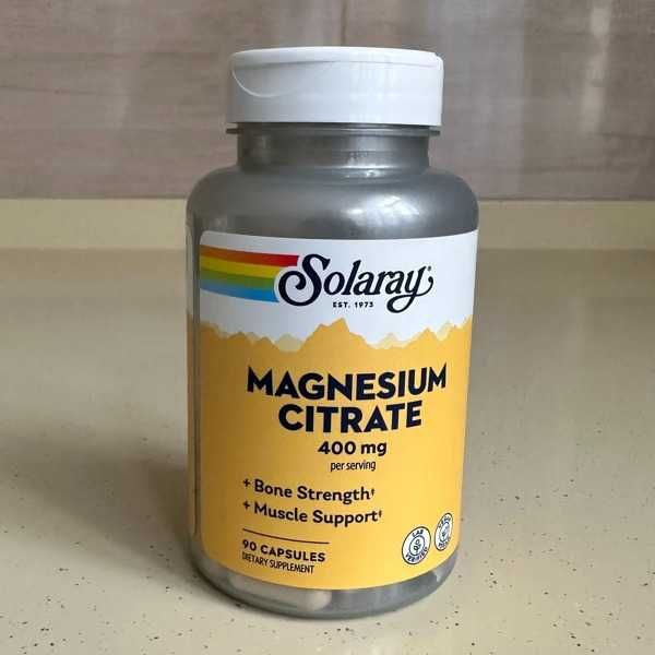Цитрат магния, магний цитрат, США, 400 мг, 90 и 180 капсул