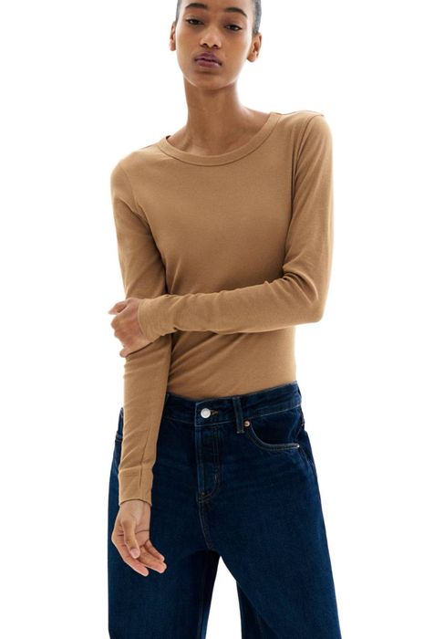 Лонгслів H&M в рубчик в наявності