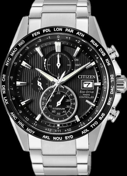 Zegarek Citizen EcoDrive AT8154-82E solarny tytan