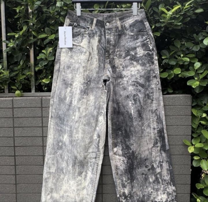 ОПИС | джинси acne studios широкі , cold grey
