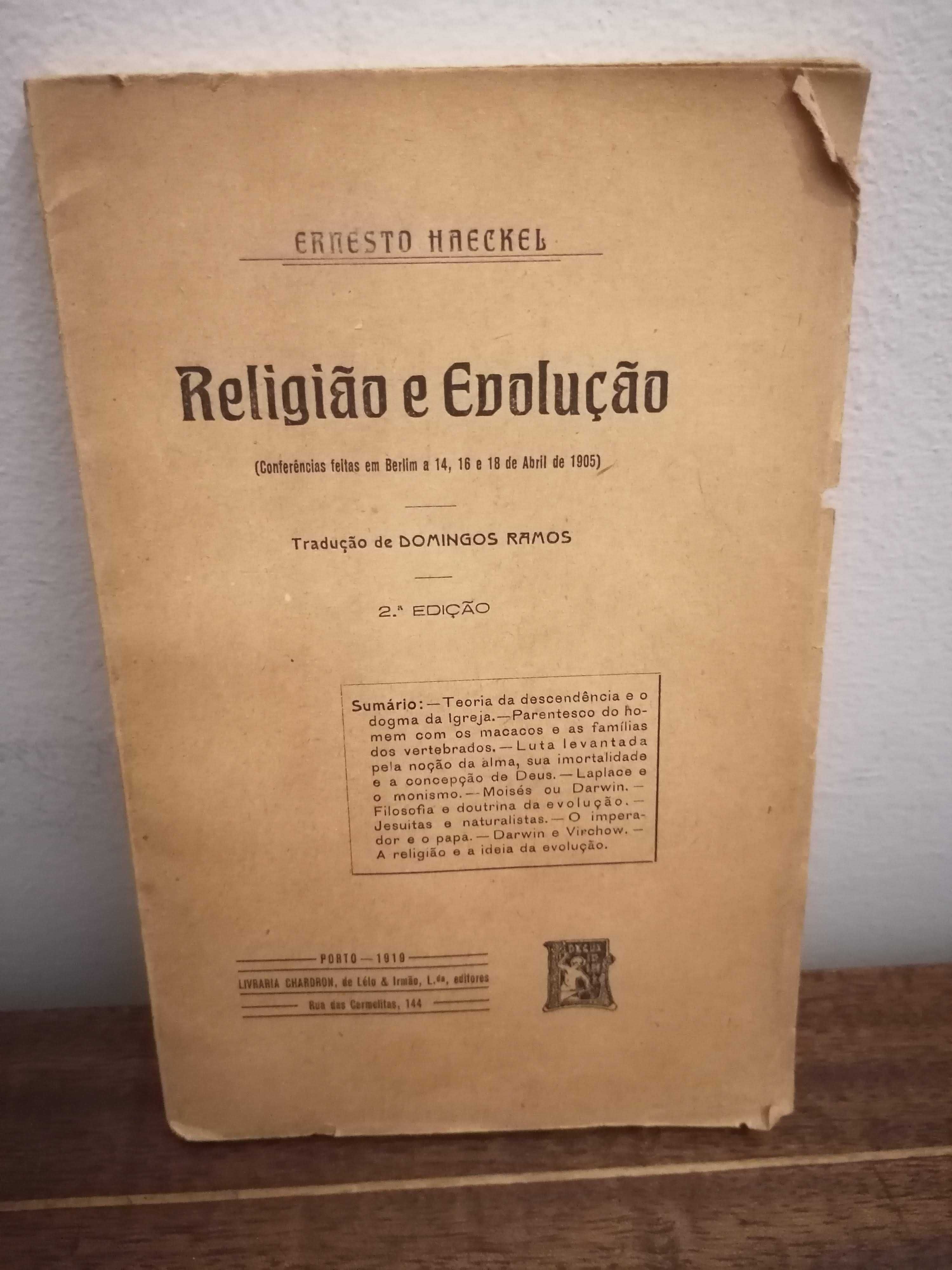 "Religião e Evolução" de Ernesto Haeckel (2ª Edição - 1919)