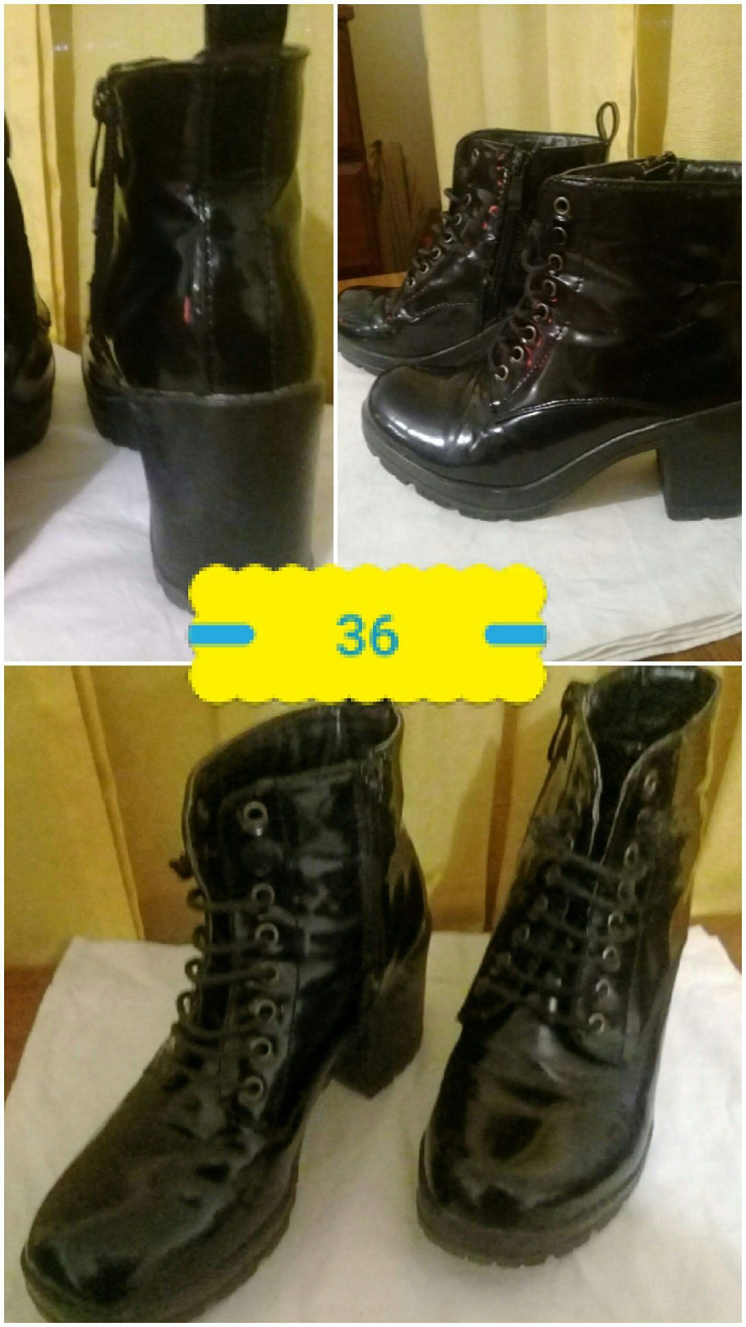 Duas botas tamanhos 36