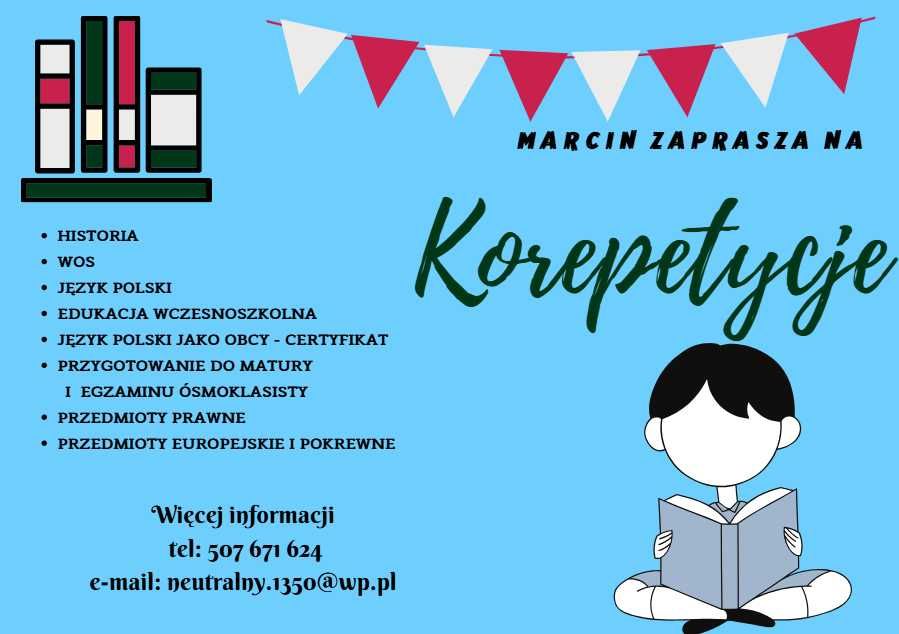 Korepetycje z prawnikiem - Polski, Wos, Historia