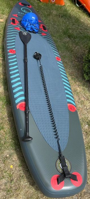 Deska SUP TSUNAMI DO Pływania Pompowana Gratis AKCESORIA Długa 350cm