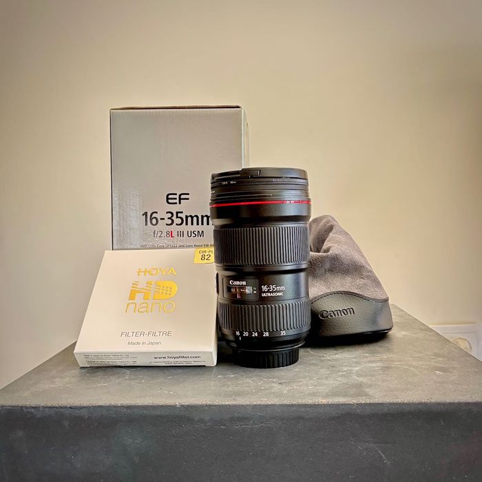 Canon EF 16-35mm f/2.8 L III + Filtro Polarizador Hoya