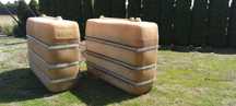 zbiornik 2000l  po  paliwie,  wym.75cmx163cmx 206cm