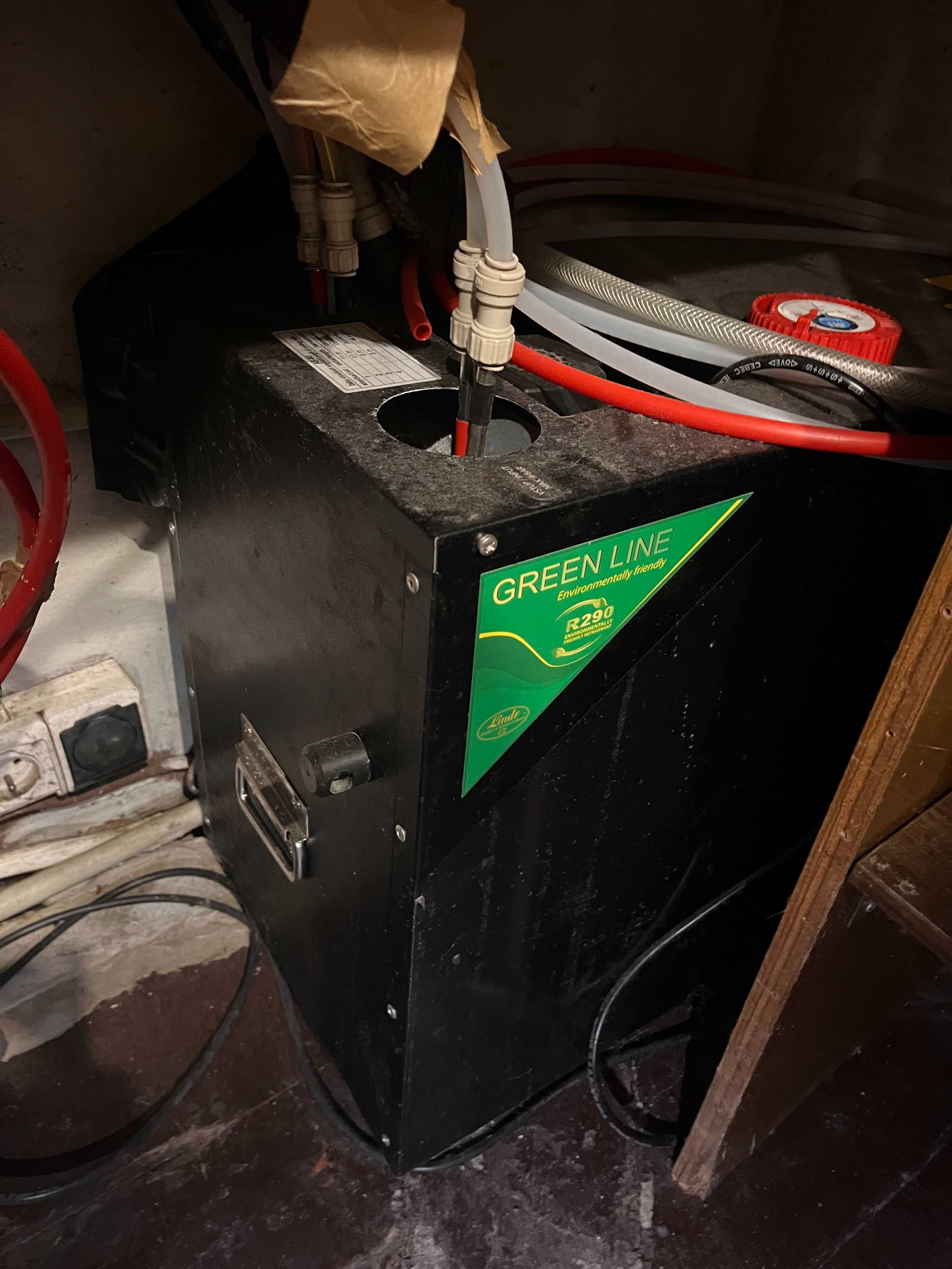Instalacja do piwa prawie nowa, nalewak, 2 krany, zestaw, chłodziarka