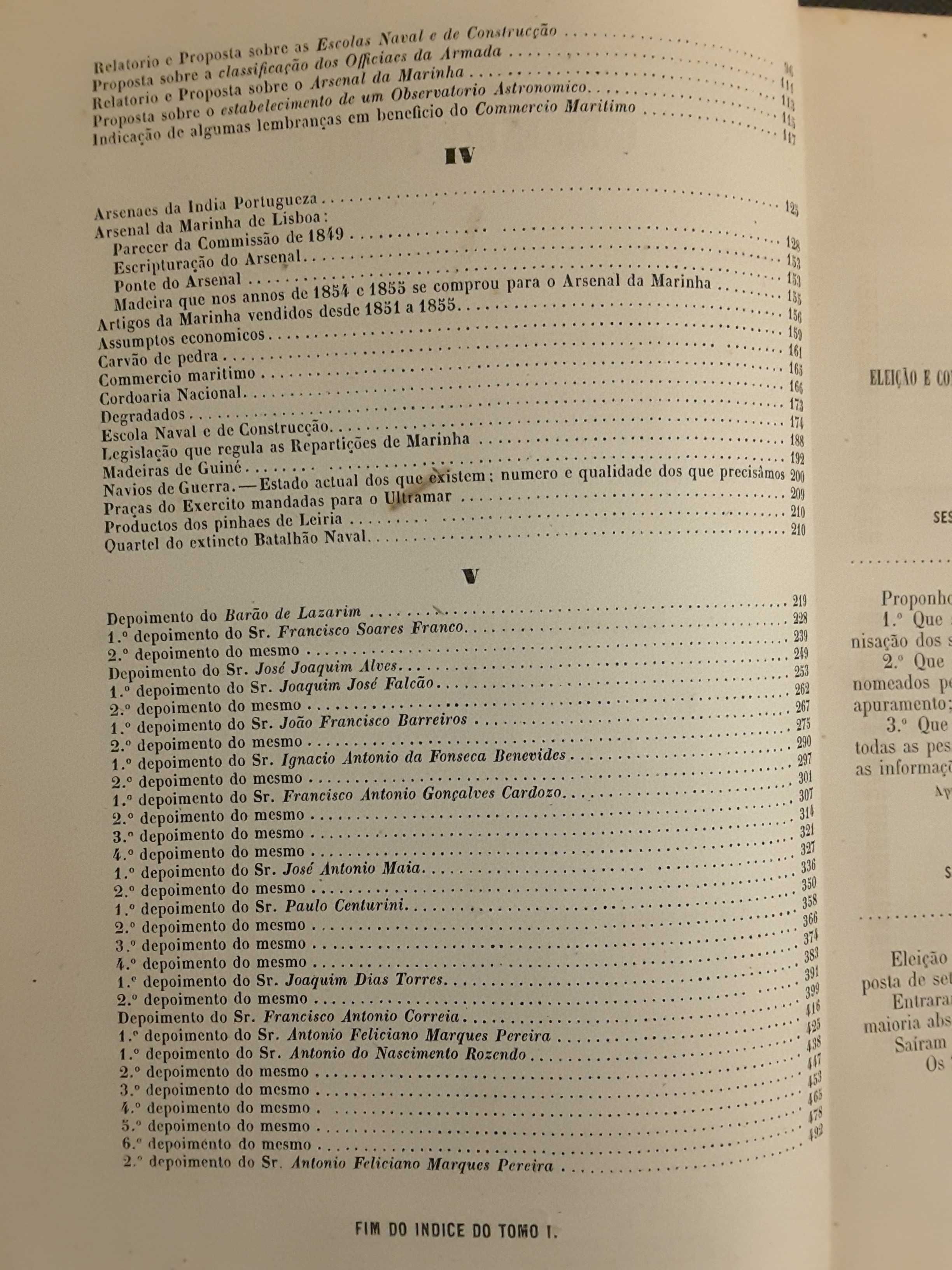 Inquerito Marinha (1856) / De Amicis: Marrocos (1889)