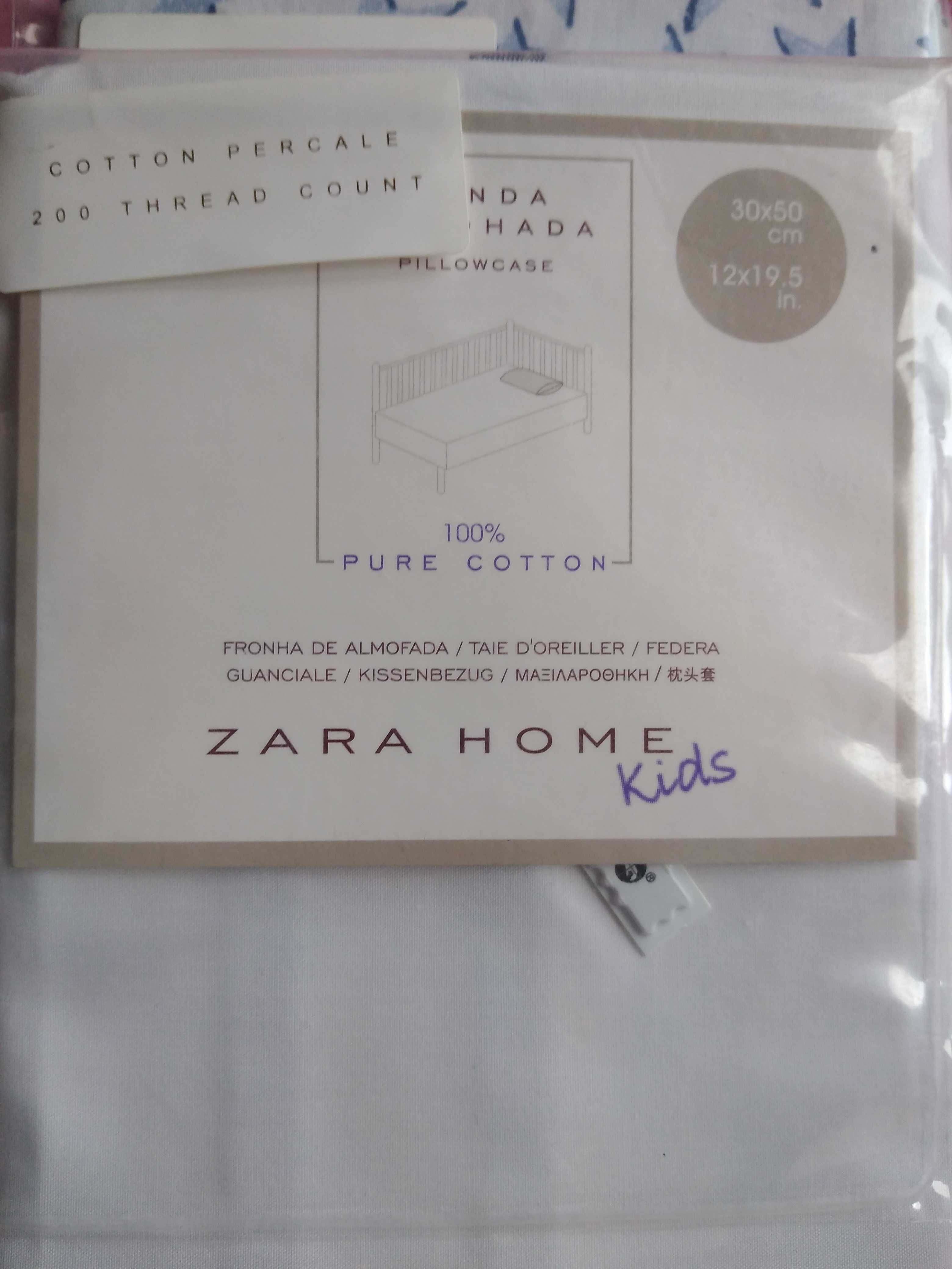 ZARA. Capa de edredão e 2 fronhas para cama de bebe