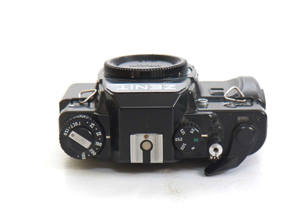 Zenith 122K com lente Pentax 50mm f\2 manual máquina analógica