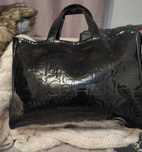 Torba shoperka Calvin Klein skóra lakierowana