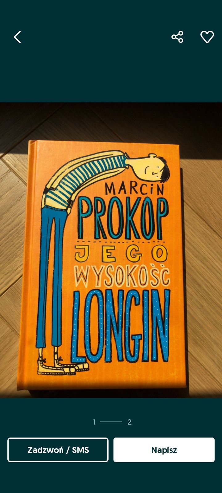 Książka - Jego wysokość Longin Marcin Prokop