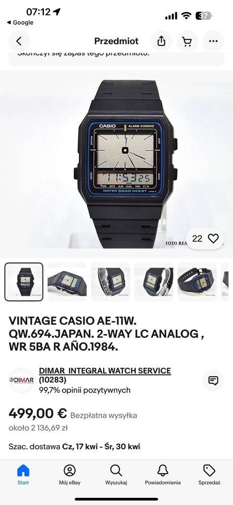 2 zegarki stare zegarek kessel prl ae-11w analog casio prl elektr.