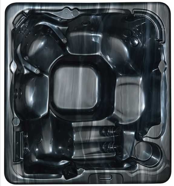 Jacuzi ogrodowe SPA Balboa 220×220×92 cm Akryl.  Pokrywa schody